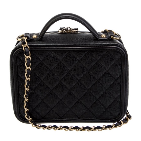 Chanel Medium Caviar Filigree Vanity Case - Picture 4 of 6